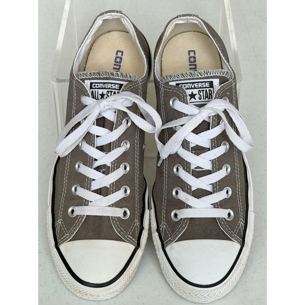 Converse All Star Chuck Taylor Grey Women's 10 Men's 8 Low Top Sneakers Shoes - Picture 5 of 8